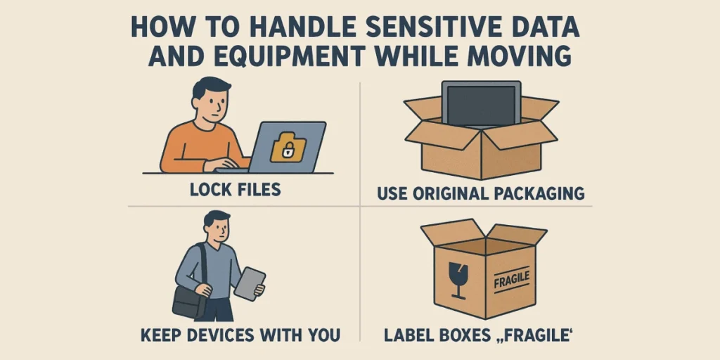How to Handle Sensitive Data and Equipment While Moving