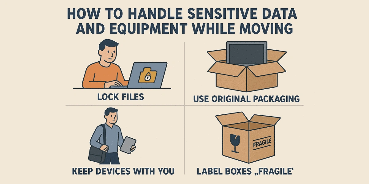 How to Handle Sensitive Data and Equipment While Moving