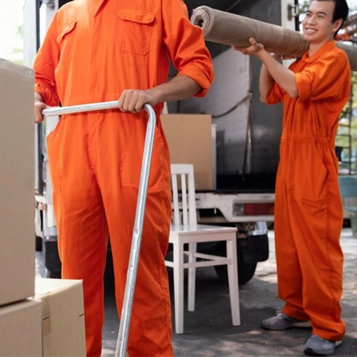 Professional Movers Carrying Luggage